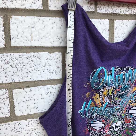 Harley Davidson Orlando Florida Bike Week 2019 Purple Dreamcatcher Tank Size S - Picture 7 of 13